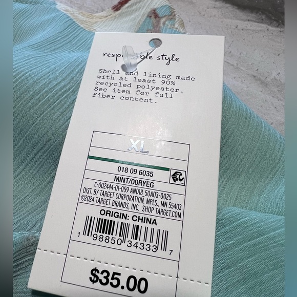 Floral Mint Green Ruffle Dress - Picture 9 of 11